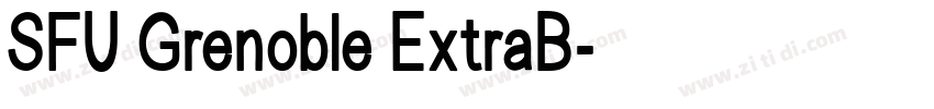 SFU Grenoble ExtraB字体转换